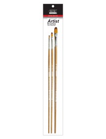 KCK PREMIUM NYLON LONG HANDLE ARTIST BRUSH - BR LH07